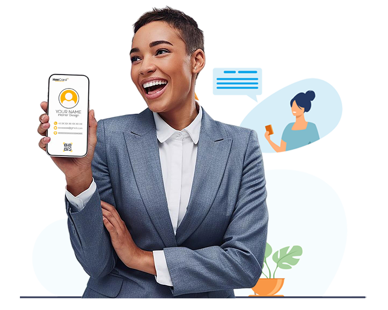 Digital vCard Illustration